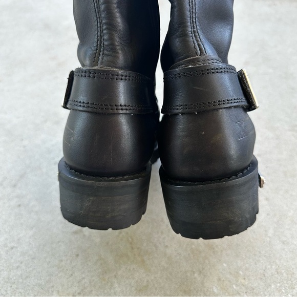 Xelement X29409Black 'Fury' 12-Inch Lace-Up Motorcycle Boots Women’s Size 7.5 - Picture 10 of 13